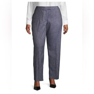 Jones NY Pants Sz 12 SYDNEY Gray Office Career Closet Staple Stretch Comfort